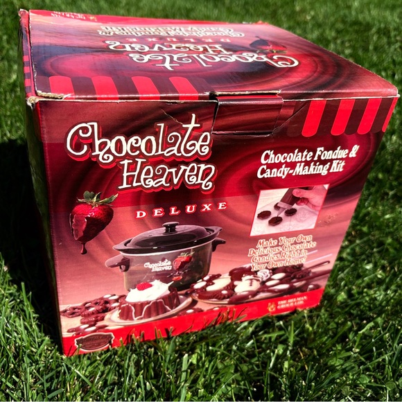 Vintage CHOCOLATE HEAVEN FONDUE & CANDY MAKING KIT | new in open box - Picture 1 of 16